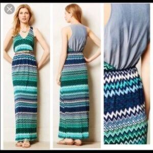 Anthropologie The Addison Story Juxtapose Maxi Dress Size XSmall